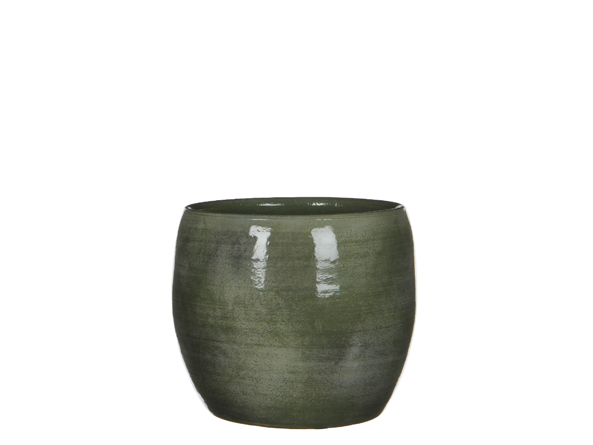 עציץ גלזורה לסטר ירוק - 20 ס"מ