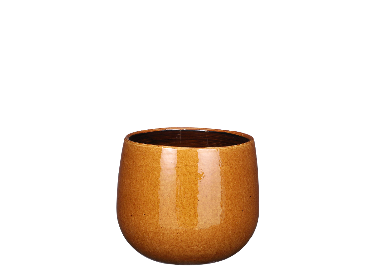 עציץ עגול פלויד בג' - 18 ס"מ