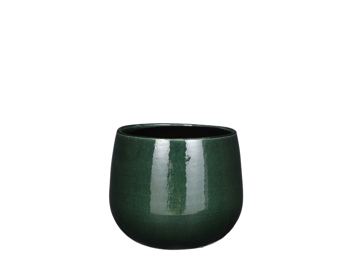 עציץ פאבלו ירוק כהה - 18 ס"מ