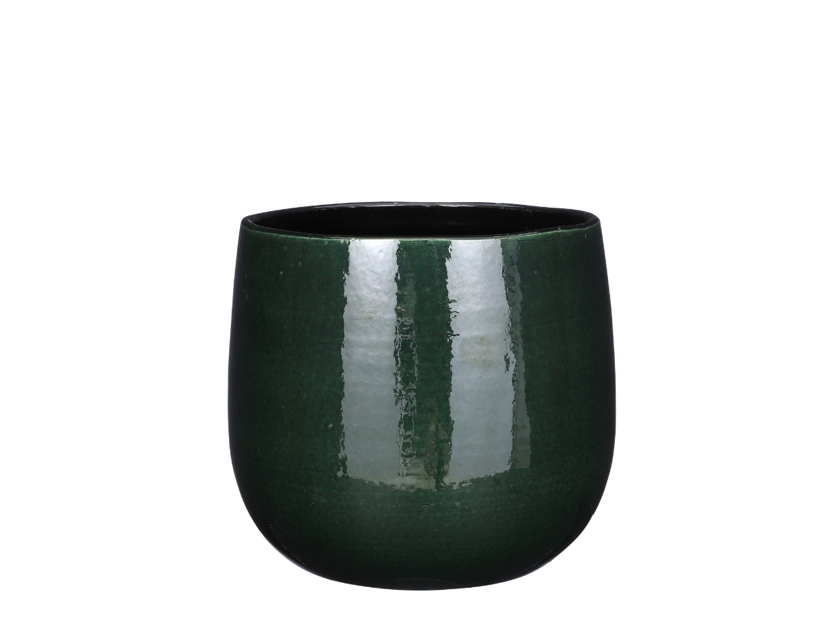 עציץ פאבלו ירוק כהה - 25 ס"מ