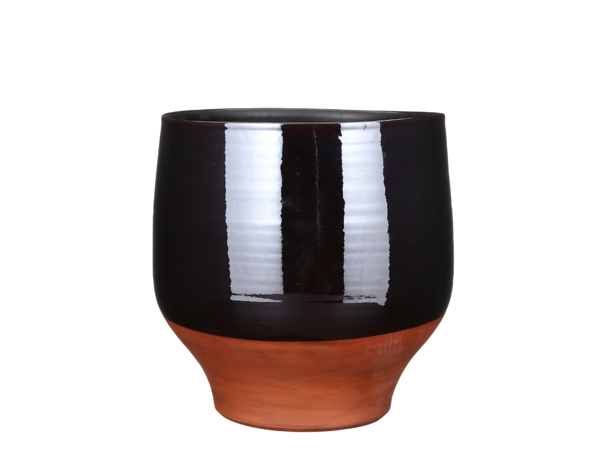 עציץ מיירון חום - 37 ס"מ