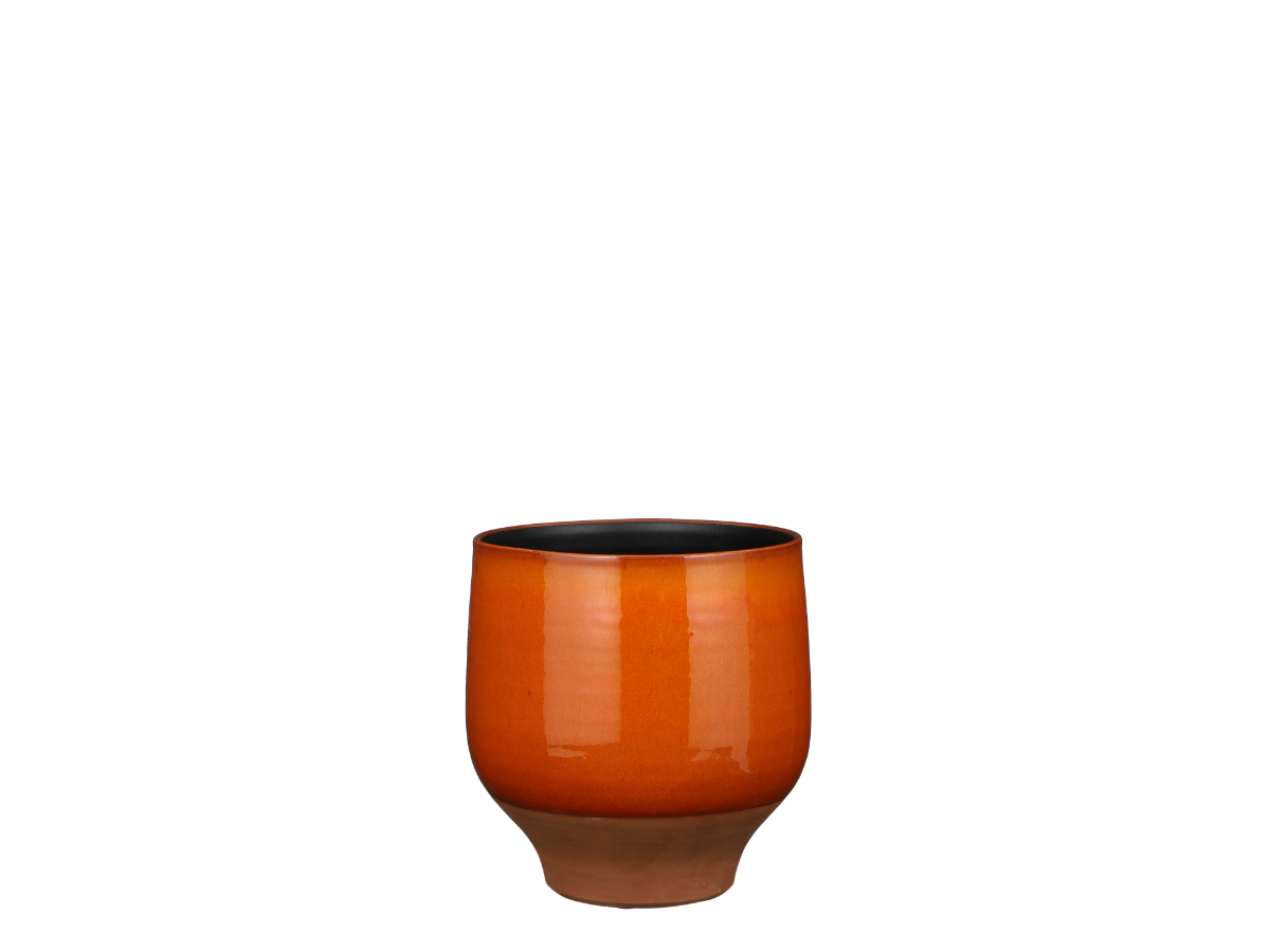 עציץ מיירון כתום - 19 ס"מ