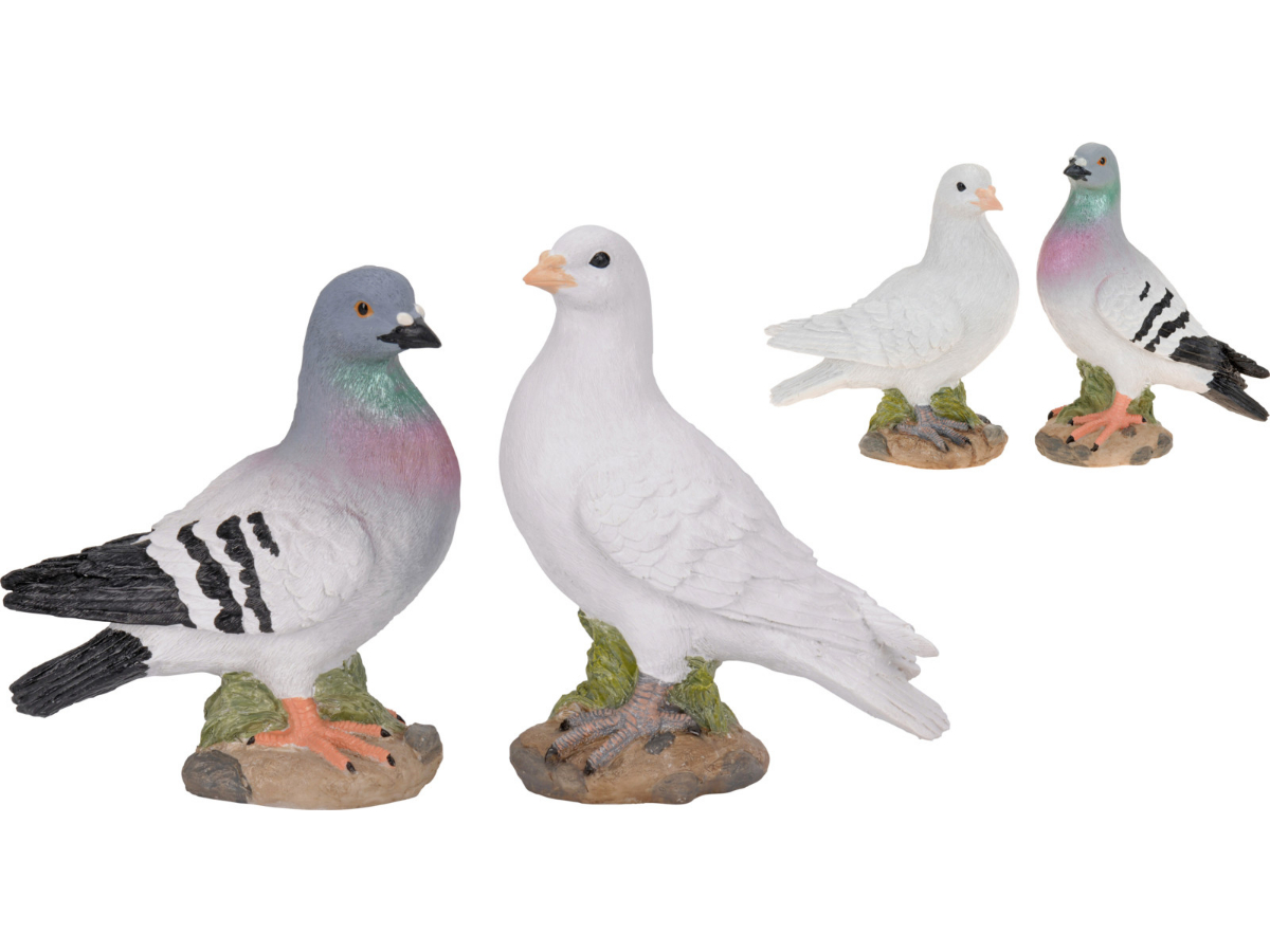 פסל יונה פולי על מעמד