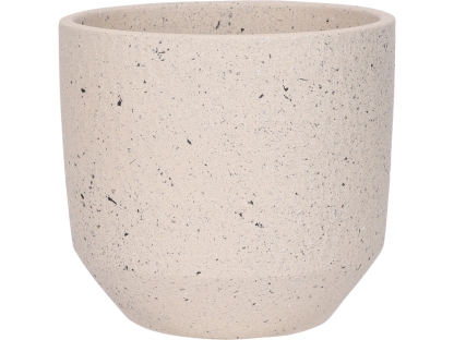 עציץ קווין עגול לבן 20 ס"מ - 1086312