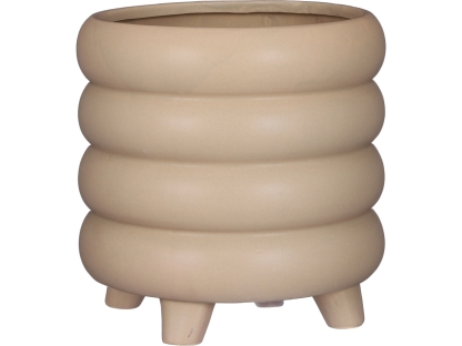 עציץ פלוריאן עגול קרם - 23.5 ס"מ - 1095012