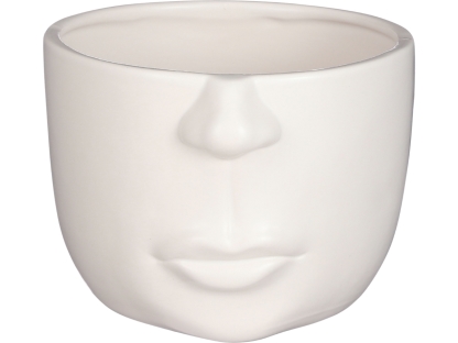 עציץ מפורצף לבן 18 ס"מ - 1095772