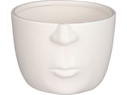 עציץ מפורצף לבן 13.5 ס"מ - 1095773