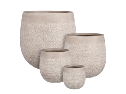 עציץ זמבלה קלאסי אפור - 23.5 ס"מ