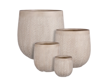 עציץ סטוקהולם אפור קלאסי - 42.5 ס"מ