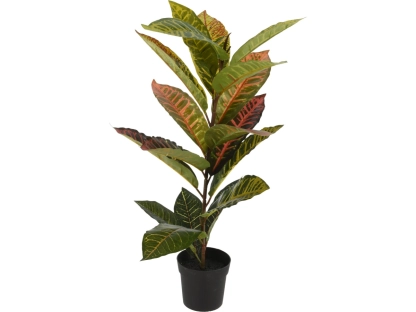 צמחיה מלאכותית קרוטון בעציץ