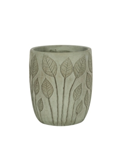 עציץ מאויר נאנט צר ירוק - 17.5 ס"מ - 388321