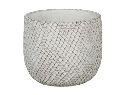 עציץ וניס לבן 17.5 ס"מ