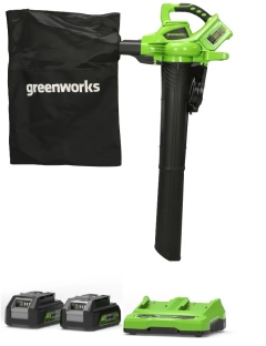 מפוח/שואב עלים נטען עם מהירות אוויר 321 קמ"ש ו-3 פונקציות