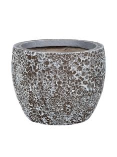 עציץ גלזורה גילי עגול אפור - 30 ס"מ - 565121