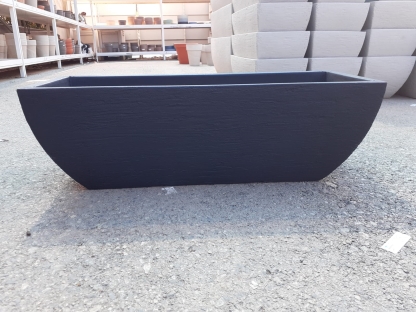 אדנית פלסטיק 78 ס"מ 80-6 - צבע שחור פחם