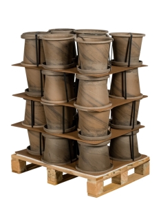 עציץ טרקוטה כהה ונטו - 25 ס"מ - 801976