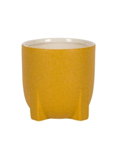 עציץ גלזורה פרת' צהוב - 13 ס"מ - 945001