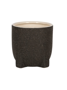 עציץ גלזורה פרת' שחור - 13 ס"מ - 945011