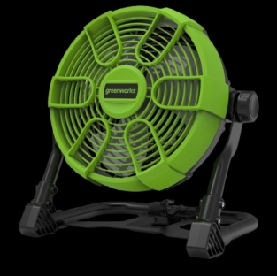 מאוורר נטען קומפקטי עם קוטר 25.4 ס"מ ו-5 מצבי מהירות