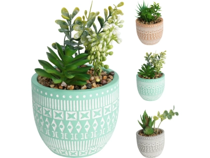 צמח בכד בטון 15 ס"מ