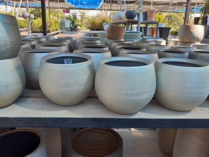 עציץ דורו זהב/כסף -18 ס"מ