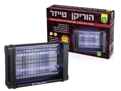 קטלן יתושים הוריקן טייזר 2X8W