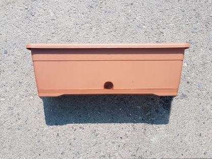 אדנית+תחתית ורסיליה 50 ס"מ- טרקוטה