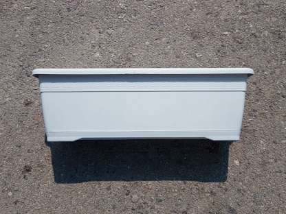 אדנית+תחתית ורסיליה 50 ס"מ- לבן