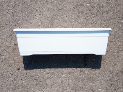 אדנית+תחתית ורסיליה 60 ס"מ- לבן