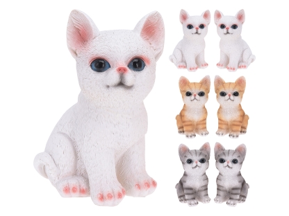 פסל חתול יושב קטן פולי