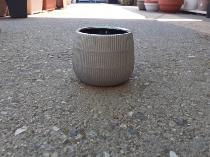 עציץ מאורה כסף 16 ס"מ