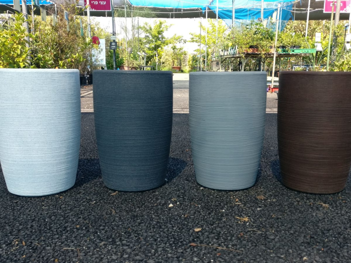 עציץ פלסטיק אורכידה 45 - לבן