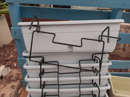 קיט אדנית+מתלה ורסיליה 50 ס"מ- אפור