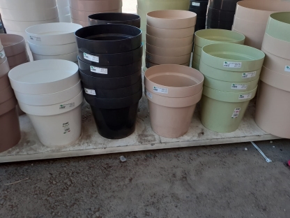 עציץ פלסטיק קלאסי - 40 ס"מ