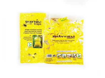 מלכודת זבובים בשקית שבתיאלי עטופה